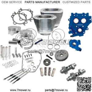 110-дюймовый силовой агрегат Silver Gear Drive 585GE Cam Engine Harley Twin Cam 07-17 (Для: Harley-Davidson)