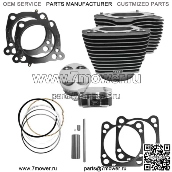 Комплект поршня цилиндра большого диаметра Cycle M8 107 дюймов 124 дюйма Harley Touring Softail 17-20 (для: Harley-Davidson)