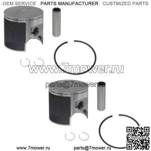 Комплекты 2 поршней для гидроциклов Kawasaki 1982-1990 гг. JS 550, SX 550 STD, диаметр цилиндра 75 мм