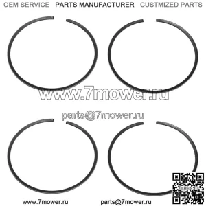 Комплект из 2 поршневых колец для Kawasaki 1986-1996 650 SX X2 .020, диаметр отверстия более 76,5 мм