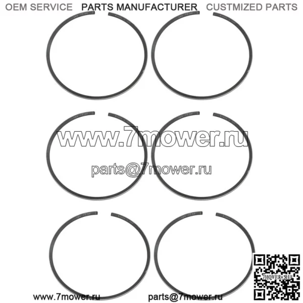Комплект из 3 поршневых колец для Kawasaki 1995-06 900 ZXI STX .020, диаметр отверстия более 73,5 мм