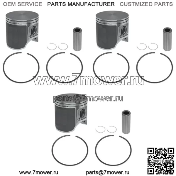Комплекты поршней большего диаметра 3 .020 для Kawasaki Many 96-03 1100 80,5 мм