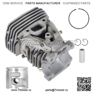 Для Husqvarna 455 Rancher 455E 460 Chainsaw 537 47mm Bore Piston Cylinder Kit