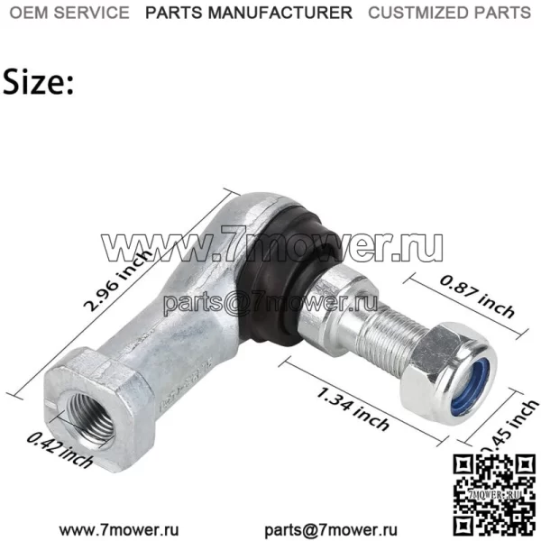 Наконечник рулевой тяги гольф-кара для Club Car DS Carryall 2009-up 102022601 102022602 -2 шт. - Image 2
