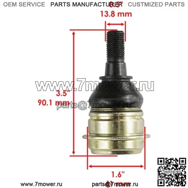 Передний нижний верхний шаровой шарнир, совместимый с John Deere Xuv Gator 625 I 825 I Gas - Image 2