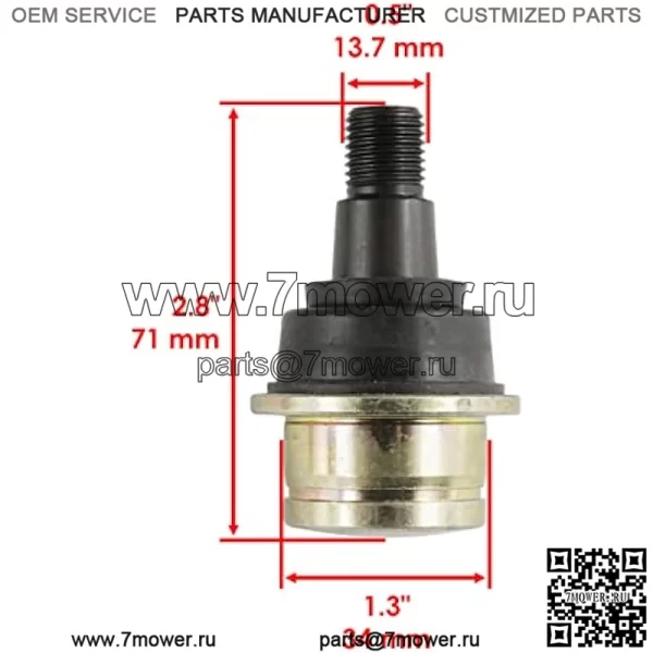 Передний нижний верхний шаровой шарнир, совместимый с John Deere Xuv Gator 625 I 825 I Gas - Image 3