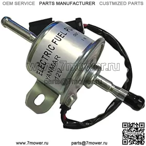 Топливный насос 12 В AM876266 AM876207 с черной вилкой для John Deere 2020 2030 2520 2720 3005 3120 3203 3320 3520 3720 4005 4105 3032E 3036E 3038E Yanmar 2TNV70 2V750 3 ТНВ76 3ТНВ88
