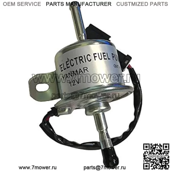 Топливный насос 12 В AM876266 AM876207 с черной вилкой для John Deere 2020 2030 2520 2720 3005 3120 3203 3320 3520 3720 4005 4105 3032E 3036E 3038E Yanmar 2TNV70 2V750 3 ТНВ76 3ТНВ88 - Image 3