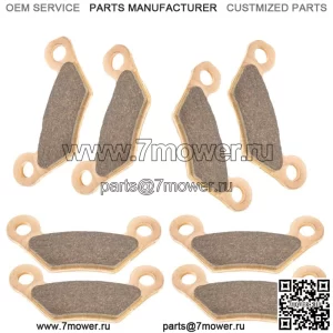 4 передние и задние тормозные колодки для John Deere Tx Gator / Tx Turf Gator после 050000