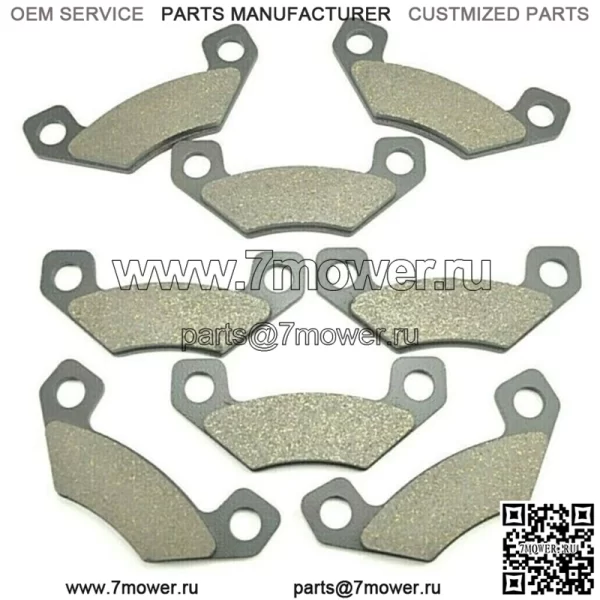 Подходит для тормозных колодок John Deere FR+R Gator TX 4PX HPX Trail 4x2 4x4 2004-2011 (4 комплекта) (для: John Deere Gator TX)