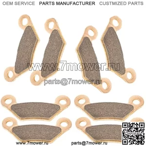 4 передние и задние тормозные колодки, совместимые с John Deere Tx Gator/Tx Turf Gator после 050000