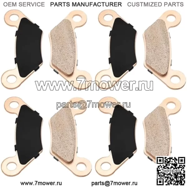 Спеченные передние и задние тормозные колодки для John Deere Gator XUV 620i 850D TX HPX 615E 815E газового дизельного двигателя OEM # AM141182