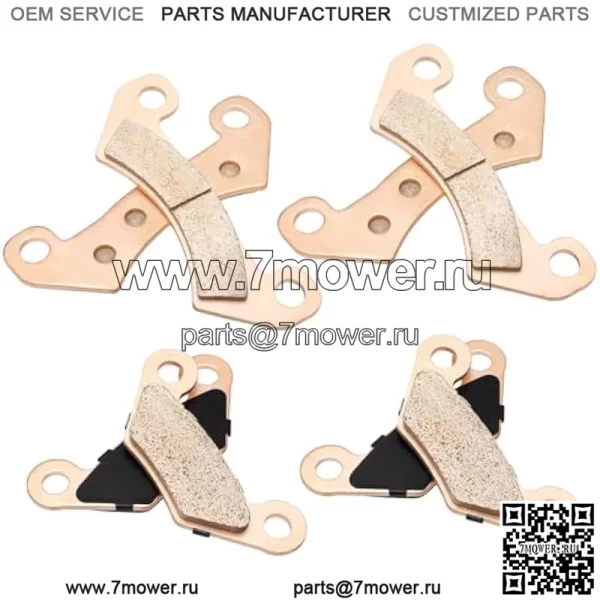 Передние и задние тормозные колодки спеченные для John Deere Gator XUV 625i 825i 825E 825M 855D 855E 855M OEM# AM140607 AM141182 - Image 2