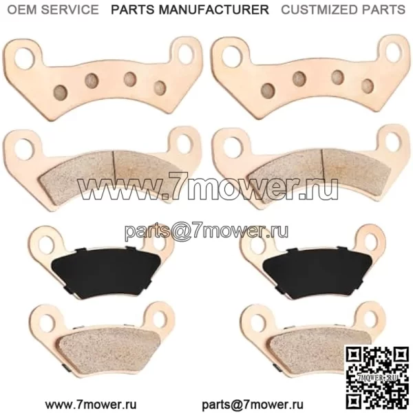 Передние и задние тормозные колодки спеченные для John Deere Gator XUV 625i 825i 825E 825M 855D 855E 855M OEM# AM140607 AM141182 - Image 3