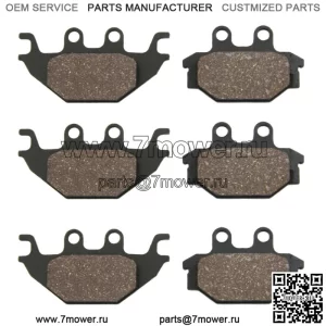Передние и задние полуметаллические тормозные колодки для Kawasaki Brute Force 300 2012-2023 гг.