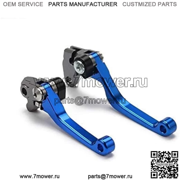 Рычаги мотоцикла Тормозной рычаг сцепления с ЧПУ мотоцикла подходит для Yamaha YZ80 YZ85 YZ 80 85 2001 2002 2003 2004 2005 2006 2007 2008 2009-2014 Рычаг сцепления мотоцикла (цвет: синий) - Image 3