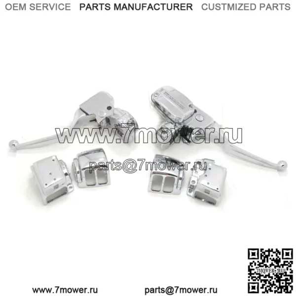 Хромированный комплект управления рулем тормозной муфты 15 мм 2007-2013 Harley Touring Dresser (для: Harley-Davidson)