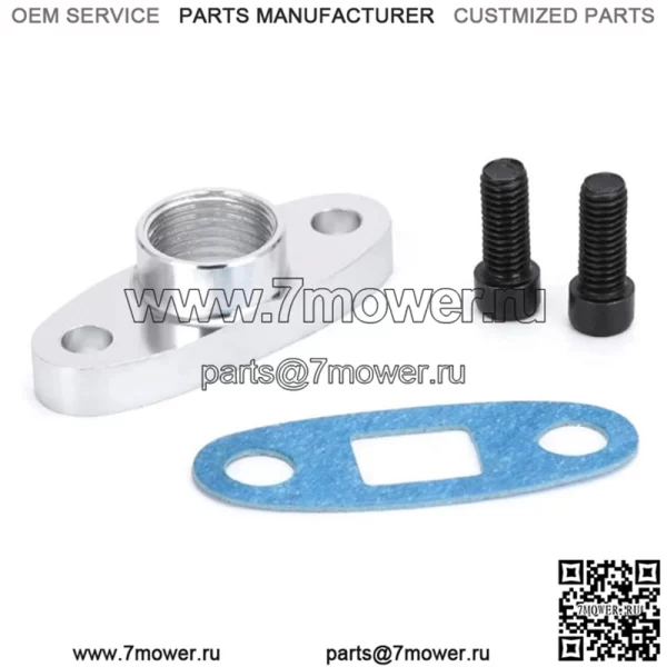 Универсальный фланец T3 T4 1/2NPT для питающей трубы турбокомпрессора, фланец-переходник AN10 TF007