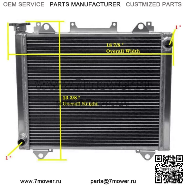 Алюминиевый радиатор для Kawasaki Teryx 800 KRF800/Teryx4 800 KRT800 2014-2021 гг. (Для: более одного автомобиля) - Image 2