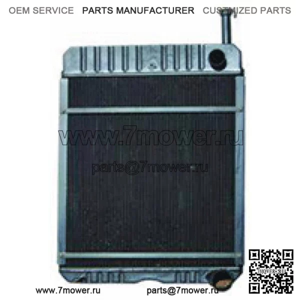 Новый радиатор подходит для Case/International Tractor 1066 1086 Другие 121723C1 121725C1
