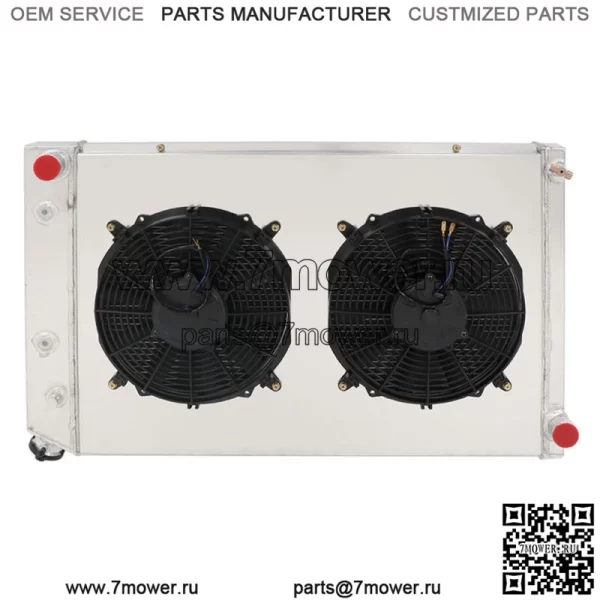 Для грузовика GMC Chevy C/K C10 C20 C30 K10/20 1973-1987 годов CC716, 3 ряда, радиатор и вентилятор - Image 3