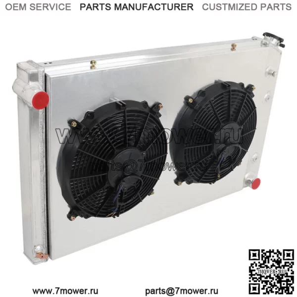 Для грузовика GMC Chevy C/K C10 C20 C30 K10/20 1973-1987 годов CC716, 3 ряда, радиатор и вентилятор - Image 4