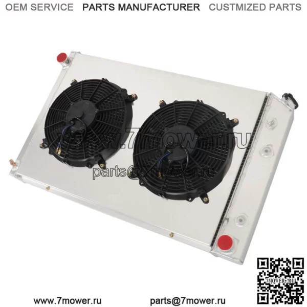 Для грузовика GMC Chevy C/K C10 C20 C30 K10/20 1973-1987 годов CC716, 3 ряда, радиатор и вентилятор - Image 5