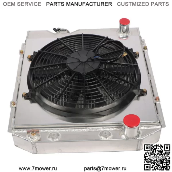 Для Ford Mustang Falcon Mercury 63-66 3-х рядный радиатор с алюминиевым сердечником + кожух вентилятора - Image 5