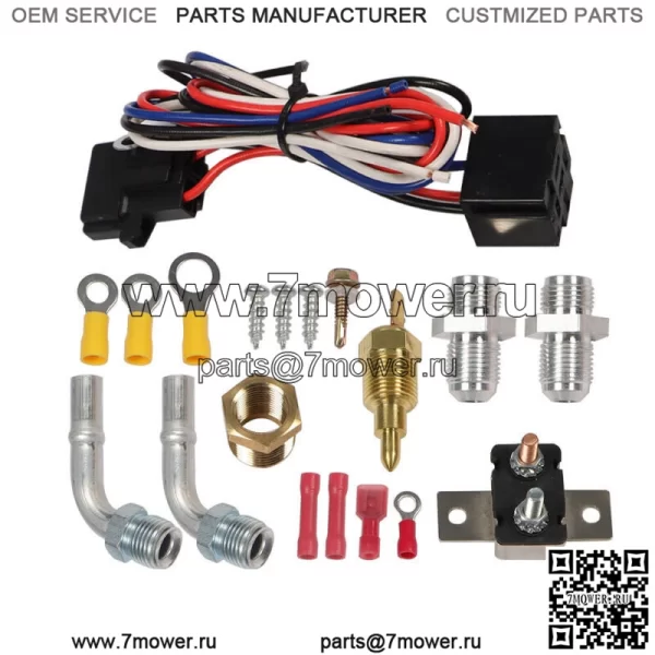 Для Jeep Cherokee XJ/Comanche 1992-2001 годов радиатор + комплект реле вентилятора кожуха, алюминий - Image 3