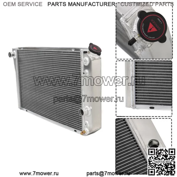 3-рядный алюминиевый гоночный радиатор для Chevy S10 Blazer 1982-2002 гг., Corvette 1984-1990 гг. - Image 4
