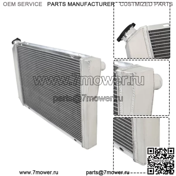 3-рядный алюминиевый гоночный радиатор для Chevy S10 Blazer 1982-2002 гг., Corvette 1984-1990 гг. - Image 5