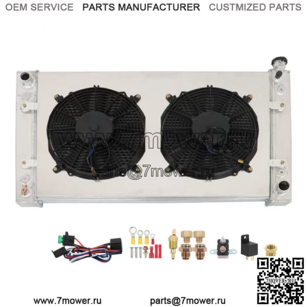 Комплект 3-рядного радиатора + кожух вентилятора для грузовика Chevy GMC C/K C1500 C2500 C3500 1988-1999 гг.