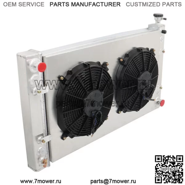 Комплект 3-рядного радиатора + кожух вентилятора для грузовика Chevy GMC C/K C1500 C2500 C3500 1988-1999 гг. - Image 3