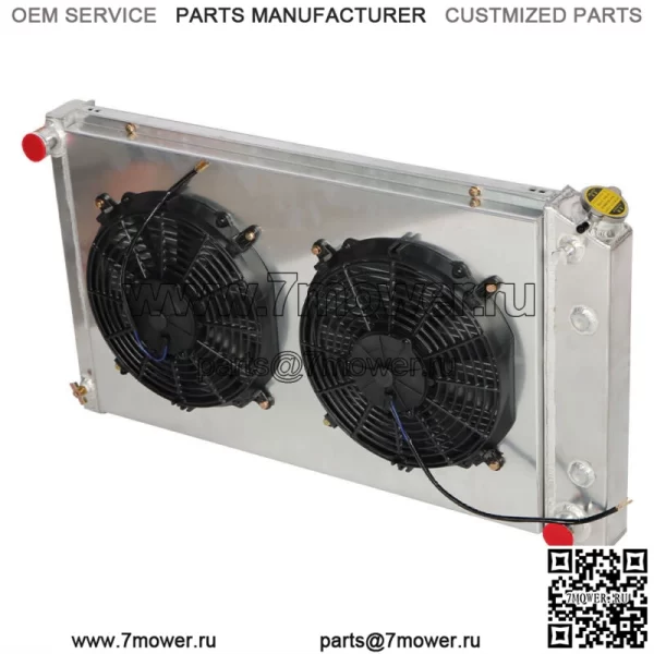 3-рядный радиатор + кожух вентилятора + реле для Chevy C/K10 20 30 Pickup Blazer/GMC 1973-1990 годов - Image 4