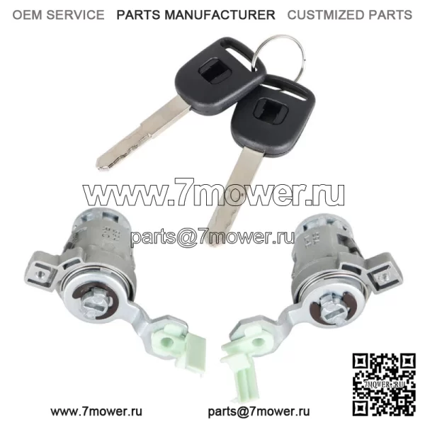 Для Honda Civic 2001 2002-2005 с 2 ключами, левый и правый цилиндр замка двери - Image 4
