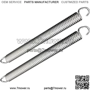 Подходит для Sears Craftsman AYP Poulan 539120920 59698980 LSZ5424 RZ4219 RZ4619 RZ5424 Z254 RZ5426 Пружина натяжения ремня палубы (2 шт.)
