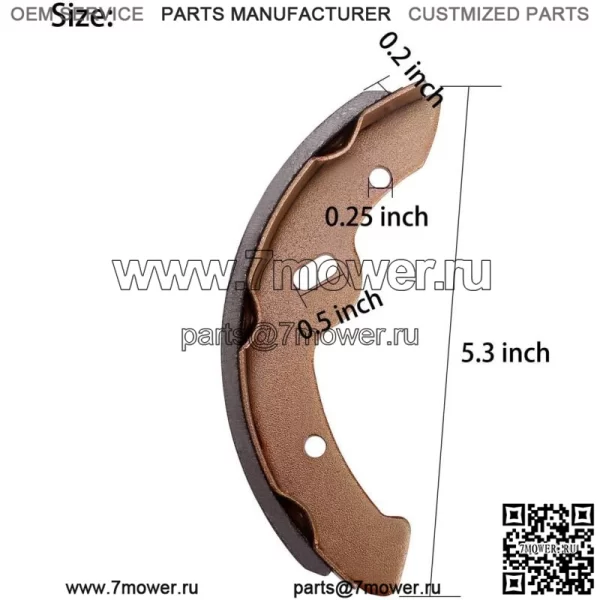 шт. тормозные колодки для гольф-кара для Yamaha G9 G11 G14 G16 G19 G28 и EZGO TXT RXV - Image 2