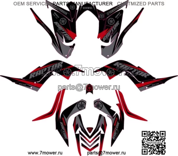 Подходит для графического комплекта Yamaha 700R 2006 2007 2008 2009 2010 2011 2012 наклейки