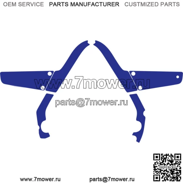 КОМПЛЕКТ GRIP IT BLUE FRAME RAPTOR700 700 YAMAHA GRAPHICS ЗАЩИТА НАКЛЕЙКИ