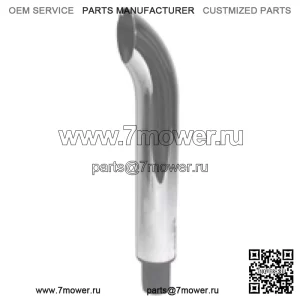Хромированная изогнутая труба глушителя подходит для IH/FARMALL Super HM MTA 300 400 450