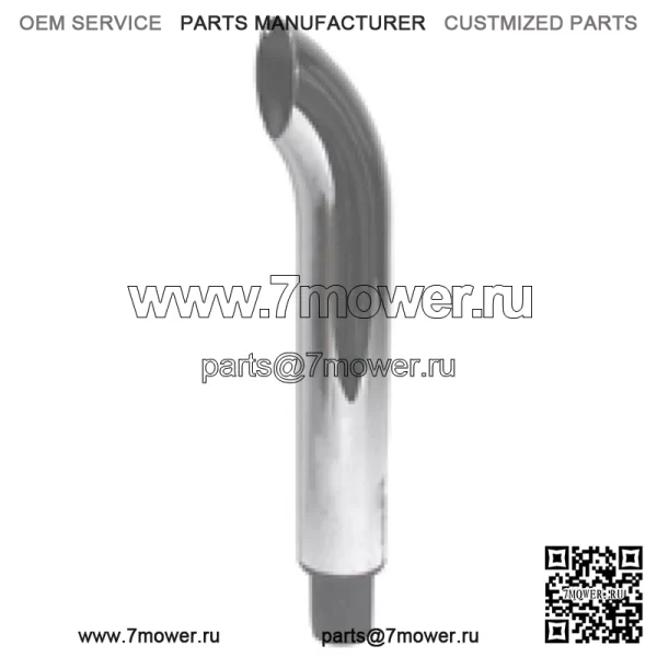Хромированная изогнутая труба глушителя подходит для IH/FARMALL Super HM MTA 300 400 450