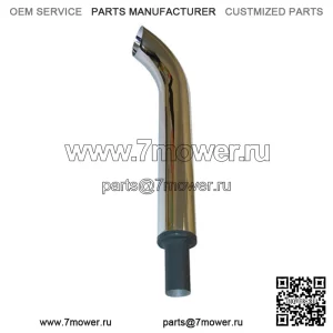 НОВЫЙ ИЗОГНУТЫЙ ХРОМИРОВАННЫЙ ГЛУШИТЕЛЬ Подходит для IH Подходит для FARMALL Подходит для Cub