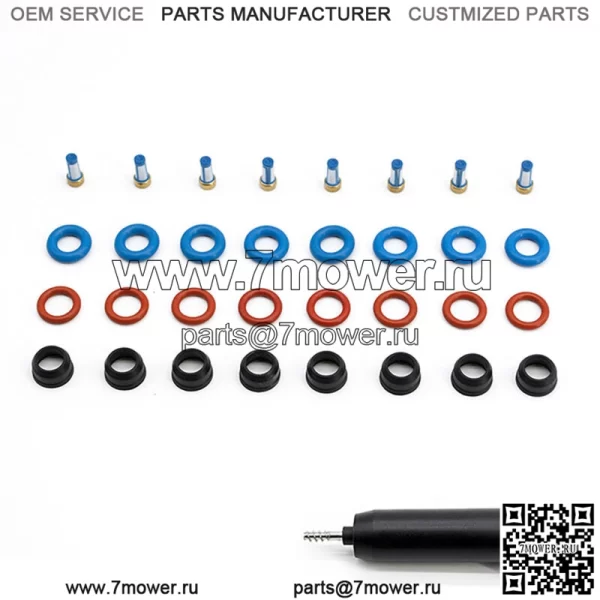 Комплект ремонтных уплотнений топливной форсунки V8 для Chevy Silverado GMC Sierra 1500 2500 3500 (для: более одного автомобиля)