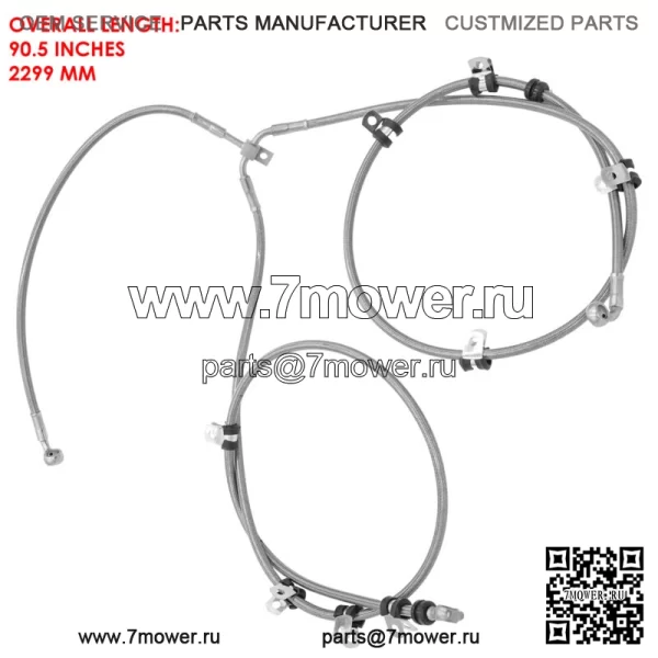 Передний и задний тормозной шланг для Can Am Maverick Turbo Maverick Max Turbo 19-21 - Image 2