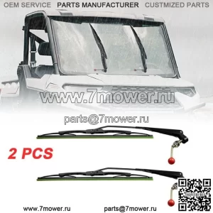Стеклоочиститель с ручным управлением UTV, 2 предмета, для Can Am X3 Polaris Ranger 570 RZR (для: John Deere Gator CS)