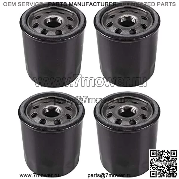 Масляный фильтр, 4 шт., заменяет John Deere AM107423 Kawasaki 49065-2078 Club Car 1016467 Robin 261-65902-A0 Onan 122-0737-03 Cub Cadet 490-201-0001