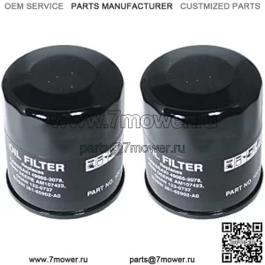 Масляный фильтр, 2 шт., заменяет John Deere AM107423 Kawasaki 49065-2078 Club Car 1016467 Robin 261-65902-A0 Onan 122-0737-03 Cub Cadet 490-201-0001
