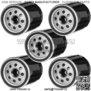 Сменный 5 шт. масляный фильтр для Kawasaki 49065-2057 49065-2062 49065-7010 49065-2078 John Deere AM101001 AM101054 AM105172 подходит для двигателя FH381-721V FH601-770D FJ180V Z925A Z930A