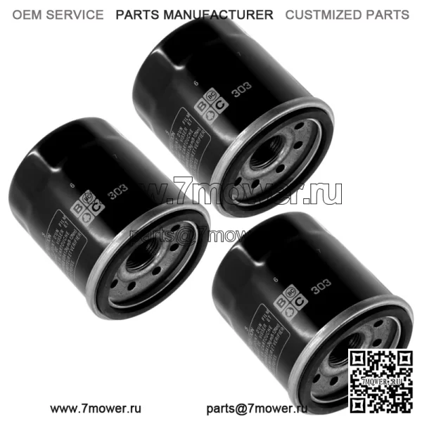 Масляный фильтр в упаковке из 3 штук для Yamaha YFM660 Grizzly YXR660 Rhino YFM450 Kodiak YYFM450Fx (Для: Yamaha Rhino 660 2006 г.) - Image 3