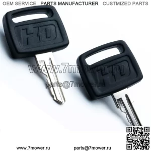 (2 шт.) Ключ зажигания подходит для John Deere Gator 4x2, 4x4, 4x6 HPX CS CX TE TH и TX серий